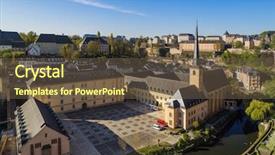  Presentation with architecture city - Colorful presentation enhanced with luxemburg - luxembourg city cityscape - architecture backdrop and a  colored foreground