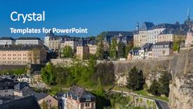  Presentation with luxembourg - Cool new slides with luxemburg - luxembourg city cityscape - architecture backdrop and a teal colored foreground