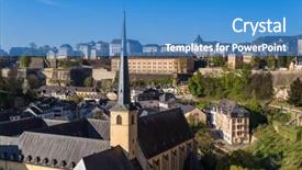  Presentation with luxembourg - Slide deck consisting of luxemburg - luxembourg city cityscape - architecture background and a teal colored foreground