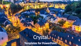  Presentation with luxembourg - Colorful slides enhanced with luxemburg - luxembourg city sunset top view backdrop and a navy blue colored foreground