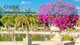  Presentation with luxembourg - Presentation design featuring luxemburg - luxembourg garden in paris background and a  colored foreground