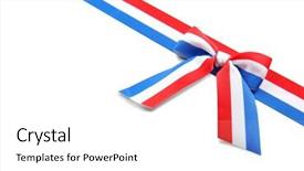  Presentation with luxembourg - Cool new slides with luxemburg - ribbon with luxembourg flag backdrop and a white colored foreground