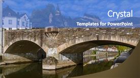  Presentation with luxembourg - Audience pleasing presentation theme consisting of luxemburg - vianden castle in luxembourg backdrop and a  colored foreground