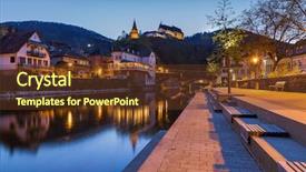  Presentation with luxembourg - Amazing presentation theme having luxemburg - vianden castle in luxembourg backdrop and a tawny brown colored foreground