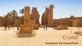  Presentation with ancient egypt - PPT theme featuring luxor-egypt-apr-10-2013 background and a lemonade colored foreground