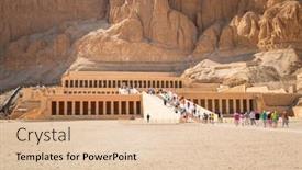  Presentation with mortuary - Amazing presentation theme having luxor-egypt-apr-10-unidentified backdrop and a lemonade colored foreground