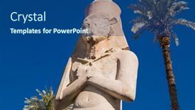  Presentation with nile river - PPT theme with luxor-egypt-jan-28-2020 background and a ocean colored foreground