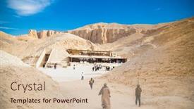  Presentation with pharaohs - Presentation design featuring luxor-egypt-jan-28-2020 background and a lemonade colored foreground