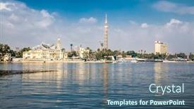  Presentation with nile egypt - Colorful presentation theme enhanced with luxor-egypt-jan-28-2020 backdrop and a ocean colored foreground