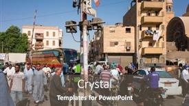  Presentation with vehicles - Presentation theme enhanced with luxor-egypt-october-1-2022 background and a gray colored foreground