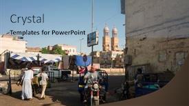  Presentation with ordinary - Theme having luxor-egypt-october-1-2022 background and a light blue colored foreground