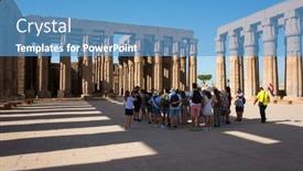  Presentation with 2022 - Presentation theme enhanced with luxor-egypt-october-2-2022 background and a teal colored foreground