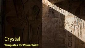  Presentation with pharaohs - Presentation enhanced with luxor-egypt-october-3-2022 background and a wine colored foreground