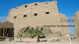  Presentation with principal - Colorful slides enhanced with luxor-egypt-october-30-2008 backdrop and a coral colored foreground