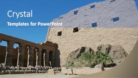  Presentation with principal - Presentation theme having luxor-egypt-october-30-2008 background and a teal colored foreground