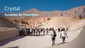  Presentation with north africa - PPT layouts with luxor-egypt-october-4-2022 background and a ocean colored foreground