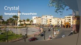  Presentation with traffic road - PPT theme having luxor-egypt-september-30-2022 background and a teal colored foreground