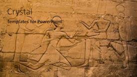  Presentation with nile egypt - Presentation theme consisting of luxor-temple-in-luxor-ancient background and a gold colored foreground