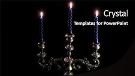  Presentation with candle - Beautiful presentation featuring luxorious old candle stick backdrop and a black colored foreground