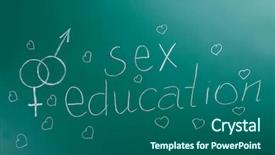  Presentation with sex education - Amazing presentation design having luxur car - words sex education written backdrop and a ocean colored foreground