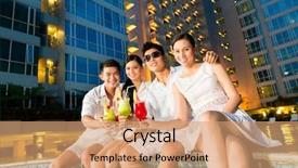  Presentation with fancy - PPT layouts having luxurious and fancy hotel background and a coral colored foreground