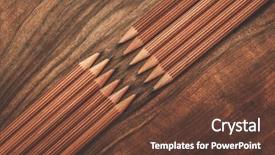  Presentation with charcoal - Amazing presentation design having luxurious-charcoal-drawing-pencils backdrop and a tawny brown colored foreground