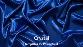  Presentation with deep blue - Presentation design consisting of luxurious deep blue satin silk folded fabric art background background and a navy blue colored foreground