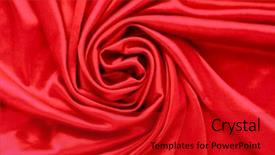  Presentation with satin - Colorful slide deck enhanced with luxurious deep satin silk folded fabric useful for backgrounds backdrop and a crimson colored foreground