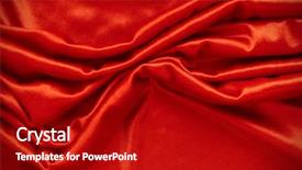  Presentation with satin - Audience pleasing presentation theme consisting of luxurious deep satin silk folded fabric useful for backgrounds backdrop and a crimson colored foreground