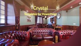  Presentation with round table - Slide set enhanced with pupil of a nazi background and a coral colored foreground.