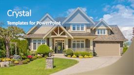  Presentation with luxury house - Amazing presentation theme having luxury house in vancouver canada backdrop and a teal colored foreground