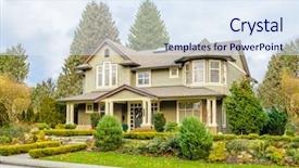  Presentation with luxury vintage house - Colorful theme enhanced with realty - luxury house in vancouver canada backdrop and a sky blue colored foreground