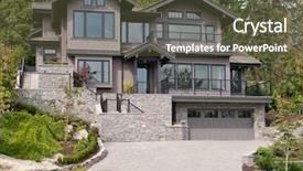  Presentation with luxury house - PPT layouts featuring luxury house in vancouver canada background and a tawny brown colored foreground