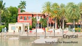  Presentation with miami - Colorful presentation enhanced with beach homes - luxurious mansion on star island backdrop and a soft green colored foreground