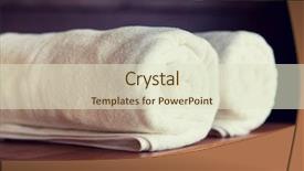  Presentation with hygiene of the oral cavity - Slide deck having luxury and hygiene concept - rolled background and a lemonade colored foreground