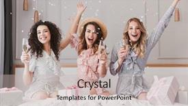  Presentation with bachelorette - Cool new slides with luxury bachelorette party in posh backdrop and a soft green colored foreground