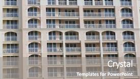  Presentation with florida beach - Slides featuring luxury beach florida condo apartment background and a  colored foreground