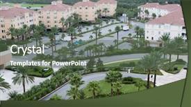  Presentation with sustainable luxury fashion - PPT layouts featuring luxury beach florida condo apartment background and a  colored foreground