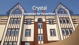  Presentation with yellow beige light brown travertine - Slides featuring studio shot of modern hipster businessman holding blank advertisement on black background background and a dark gray colored foreground