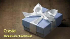  Presentation with luxury - Presentation theme having luxury box tied background and a tawny brown colored foreground