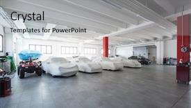  Presentation with nobody - Beautiful PPT layouts featuring luxury car - modern garage interior nobody inside backdrop and a light gray colored foreground