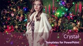  Presentation with luxury fashion - PPT layouts consisting of luxury-christmas-celebration-beautiful-young background and a tawny brown colored foreground