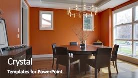  Presentation with dining - Audience pleasing slides consisting of beautiful autumn view cape breton highlands national park nova scotia canada backdrop and a light gray colored foreground