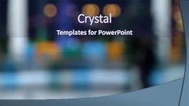  Presentation with convenient store - PPT layouts with luxury fashion brand - blurred background store background and a  colored foreground