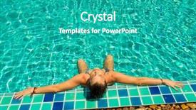  Presentation with five stars - PPT theme enhanced with luxury five stars spa resort background and a  colored foreground