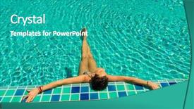  Presentation with five stars - Amazing presentation design having luxury five stars spa resort backdrop and a  colored foreground