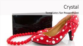  Presentation with black women - Colorful theme enhanced with luxury for women in red and black isolated over white backdrop and a white colored foreground