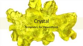  Presentation with nuggets - PPT theme consisting of luxury golden nuggets hi res background and a yellow colored foreground