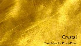  Presentation with luxury gold - Amazing PPT theme having luxury golden texture backdrop and a gold colored foreground