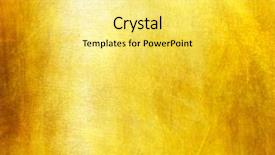  Presentation with luxury gold - Presentation theme with luxury golden texture background and a yellow colored foreground